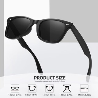 Foto 6 | Foto 6 | Gafas De Sol Meetsun Retro Polarizadas 100% Con Protección Uv400 - Venta Internacional.
