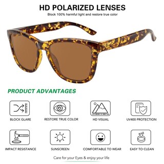 Foto 3 | Foto 3 | Gafas De Sol Meetsun Classic Retro Designer Polarizadas 54 Mm - Venta Internacional.