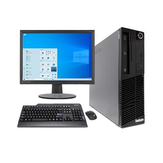 Foto 1 | Foto 1 | PC Lenovo SFF M93P color Negro Core I5 con 8 GB y 500 GB HDD Monitor Cuadrado de 19 \" Reacondicionado Clase A