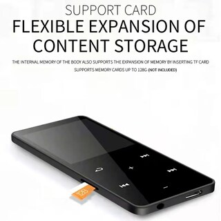 Foto 4 | Foto 4 | Reproductor MP4 Pantalla Táctil Bluetooth de 8 GG con Radio FM y Auriculares - Venta Internacional