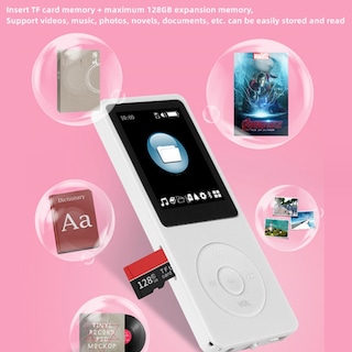 Foto 4 | Foto 4 | Reproductor de Música MP3 Bluetooth de 8 GB Negro con Pantalla de 1,8'' - Venta Internacional