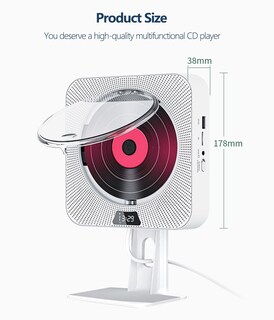 Foto 2 | Foto 2 | Reproductor de CD de Pared Reproductor De Mp3 Usb Bluetooth Portátil - Venta Internacional