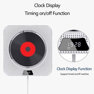 Foto 7 | Foto 7 | Reproductor de CD de Pared Reproductor De Mp3 Usb Bluetooth Portátil - Venta Internacional