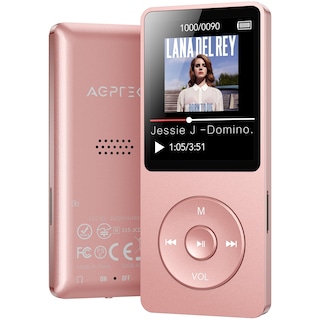 Foto 1 | Foto 1 | Reproductor Mp3 Agptek A02 Bluetooth 5.3 32gb Oro Rosa - Venta Internacional