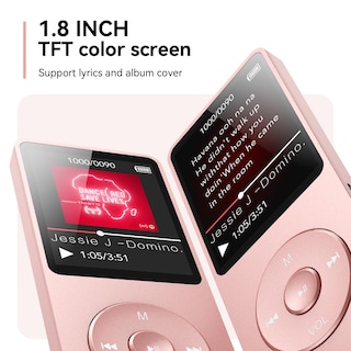 Foto 7 | Foto 7 | Reproductor Mp3 Agptek A02 Bluetooth 5.3 32gb Oro Rosa - Venta Internacional