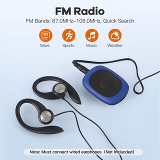 Foto 4 | Foto 4 | Reproductor Mp3 Agptek 64gb Clip Con Radio Fm Para Deportes - Venta Internacional.