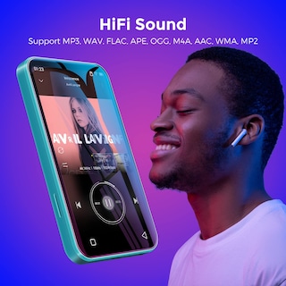 Foto 4 | Foto 4 | Reproductor Mp3 Timmkoo Q5 72gb Wifi Con Bluetooth 4.0 Azul - Venta Internacional.