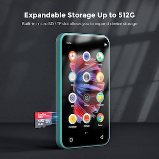 Foto 7 | Foto 7 | Reproductor Mp3 Timmkoo Q5 72gb Wifi Con Bluetooth 4.0 Azul - Venta Internacional.