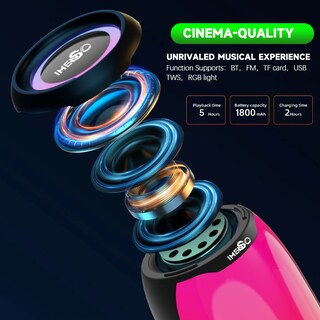 Foto 6 | Foto 6 | Altavoz Bluetooth Imenso Outdoor Portable Negro - Venta Internacional.