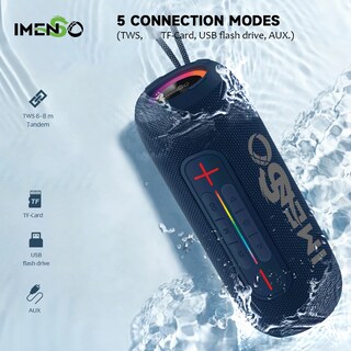 Foto 7 | Foto 7 | Altavoz Bluetooth Imenso Outdoor Portable Negro - Venta Internacional.