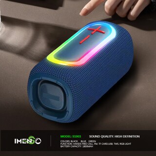 Foto 7 | Foto 7 | Altavoz Bluetooth Imenso Outdoor Portable Verde - Venta Internacional.
