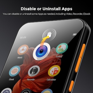 Foto 7 | Foto 7 | Reproductor Mp3 Timmkoo 72gb Con Pantalla Táctil Bluetooth 4.0 Negro - Venta Internacional.