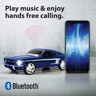 Foto 4 | Foto 4 | Altavoz Bluetooth Qfx Bt-1965-blu Réplica De Coche Retro Azul - Venta Internacional.