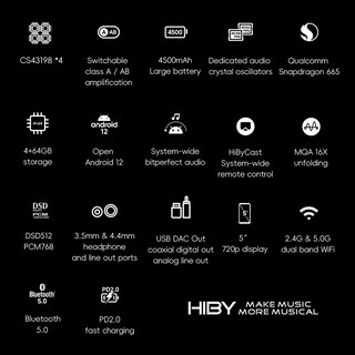 Foto 2 | Foto 2 | Reproductor Mp3 Hiby R6iii 2025 Hi Res Audio Con Amplificador Clase A Y Ab - Venta Internacional.