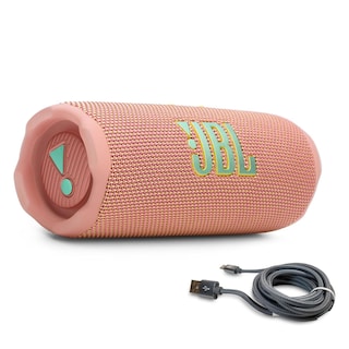 Foto 1 | Foto 1 | Altavoz Bluetooth Jbl Flip 7 Rosa Con Cable Trenzado Usb-c - Venta Internacional.