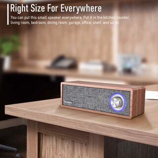 Foto 4 | Foto 4 | Altavoz Bluetooth Smalody Wood Retro Portátil Mini Inalámbrico - Venta Internacional.