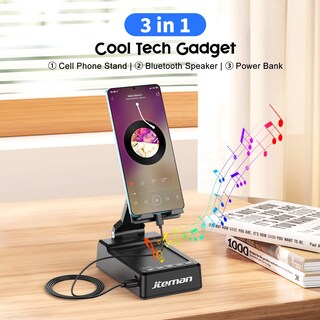 Foto 2 | Foto 2 | Soporte Para Teléfono Celular Con Altavoz Bluetooth Con Carga De 5000 Mah - Venta Internacional.