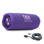 Paquete Jbl Flip 7 (morado) + Con Cable Trenzado Usb-c - Venta Internacional.