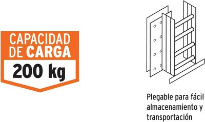 Foto 3 | Foto 3 | Escalera multiposición 12 peldaños Truper ESMU-112 color Plata