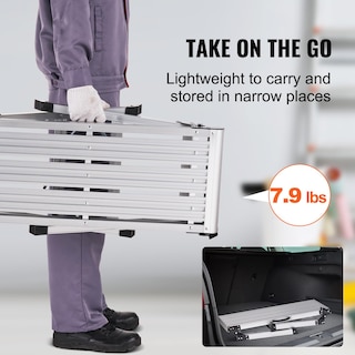 Foto 4 | Foto 4 | Escalera Plegable Para Taburete Vevor De Aluminio Para Paneles De Yeso - Venta Internacional.
