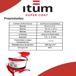 Foto 3 | Foto 3 | Cinta Itum Reparadora De Goteas 10cm X 5m