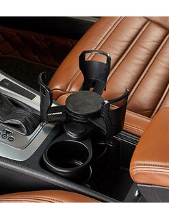 Foto 4 | Foto 4 | Portavasos para Auto Doble Organizador y Ajustable Negro Bluelander