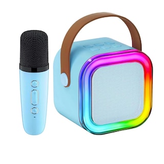 Foto 1 | Foto 1 | Bocina Bluetooth 10w Karaoke Con 1 Micrófono Inalámbrico Usb Fm Aux Microsd