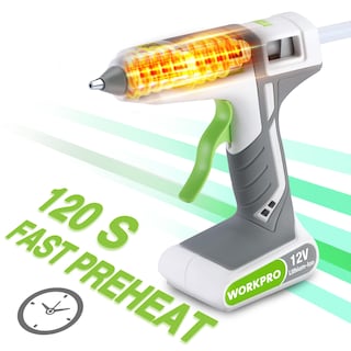 Foto 4 | Foto 4 | Pistola De Pegamento Termofusible Inalámbrica Workpro 12 V Recargable Blanca - Venta Internacional.