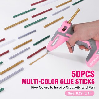 Foto 5 | Foto 5 | Pistola Inalámbrica De Pegamento Caliente Workpro De 7,2 V, Doble Temperatura, Con 50 Barras De Pegamento - Venta Internacional.