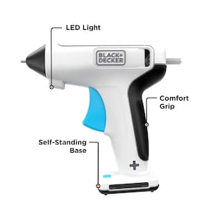 Foto 3 | Foto 3 | Pistola De Pegamento Black+decker 4v Max Inalámbrica Usb Recargable Blanca - Venta Internacional.