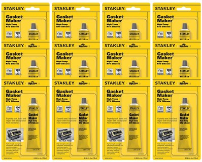 Foto 1 | Foto 1 | Gasket Maker Stanley, Silicona Rtv De Alta Temperatura, 350 Ml, Color Rojo, Paquete De 12 - Venta Internacional.