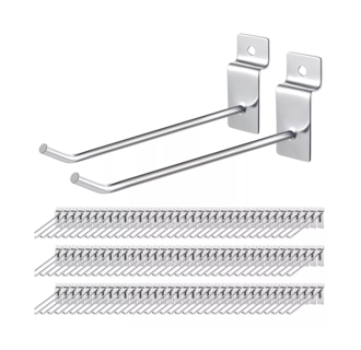 Foto 1 | Foto 1 | Gancho Blister para Panel Ranurado 10 cm 100 Piezas