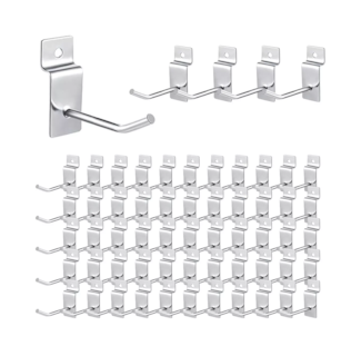 Foto 1 | Foto 1 | Gancho Blister para Panel Ranurado 5cm 60 Piezas