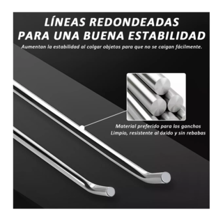 Foto 4 | Foto 4 | Gancho Blister para Panel Ranurado 5cm 60 Piezas