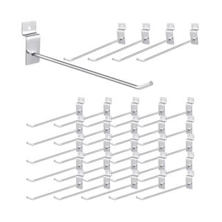 Foto 1 | Foto 1 | Gancho Blister para Panel Ranurado 20 cm 30 Piezas