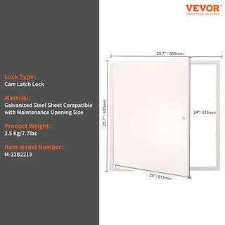 Foto 7 | Foto 7 | Panel De Acceso Vevor Metal De 60 X 60 Cm Para Plafones Y Paneles De Yeso, Color Plateado - Venta Internacional.