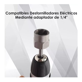 Foto 4 | Foto 4 | Juego Extractor de Tornillos y Tuercas BELUG 18 Piezas Negro