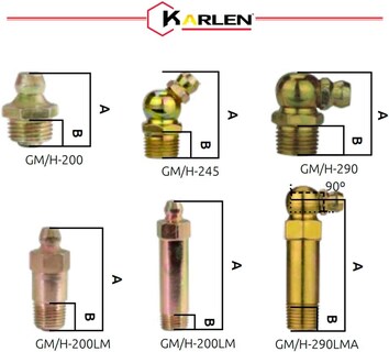 Foto 4 | Foto 4 | Grasera de Niple Tipo Tornillo Karlen 007CH 1/4 27 Cónica UNF 100 Piezas
