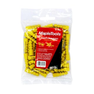 Foto 2 | Foto 2 | Pack 1000 Taquetes Plasticos 5/16'' Ancla Amarillo Maple Tools