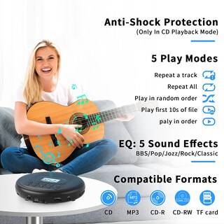 Foto 4 | Foto 4 | Reproductor De Cd Portátil Arafuna Con Altavoces Estéreo Duales - Venta Internacional.