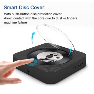 Foto 4 | Foto 4 | Reproductor de Cd Micocious Portátil con Bluetooth y Radio Fm Negro - Venta Internacional