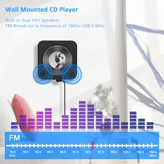 Foto 6 | Foto 6 | Reproductor de Cd Micocious Portátil con Bluetooth y Radio Fm Negro - Venta Internacional