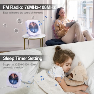 Foto 4 | Foto 4 | Reproductor De Cd Portátil Micocious Con Bluetooth Y Radio Fm - Venta Internacional.