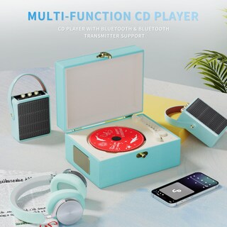 Foto 3 | Foto 3 | Reproductor De Cd Yintiny Blue Time Music Box Con Altavoz Recargable - Venta Internacional.