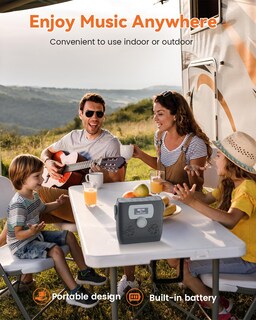 Foto 3 | Foto 3 | Reproductor De Cd Monodeal Boombox Portátil Bluetooth Con Altavoz De 6 W - Venta Internacional.