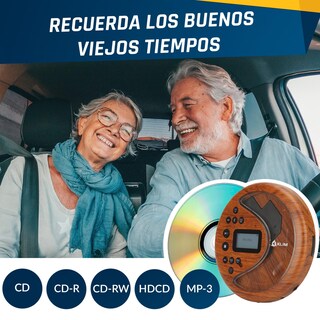 Foto 7 | Foto 7 | Reproductor De Cd Portátil Klim Discover Wood Con Bluetooth Y Radio Fm - Venta Internacional.