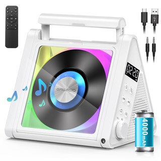 Foto 1 | Foto 1 | Reproductor De Cd Portátil Greadio Bluetooth 20w Altavoz 4000mah - Venta Internacional.