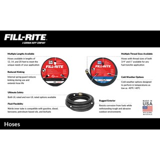 Foto 2 | Foto 2 | Manguera De Transferencia De Combustible Fill-rite Frh10020, 1 X 6 M - Venta Internacional.