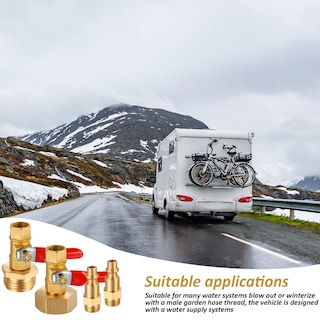 Foto 7 | Foto 7 | Adaptador Winterize Blowout Hotop Brass Con 1/4 Pulgadas Macho X 3/4 Pulgadas Ght - Venta Internacional.