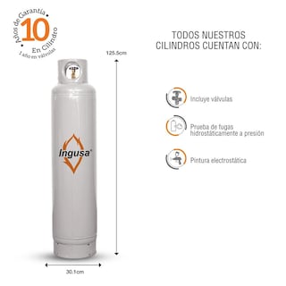 Foto 2 | Foto 2 | Cilindro para Gas LP Ingusa PT30CIL_01 color Gris 30 kg